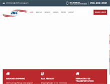Tablet Screenshot of jkctrucking.com